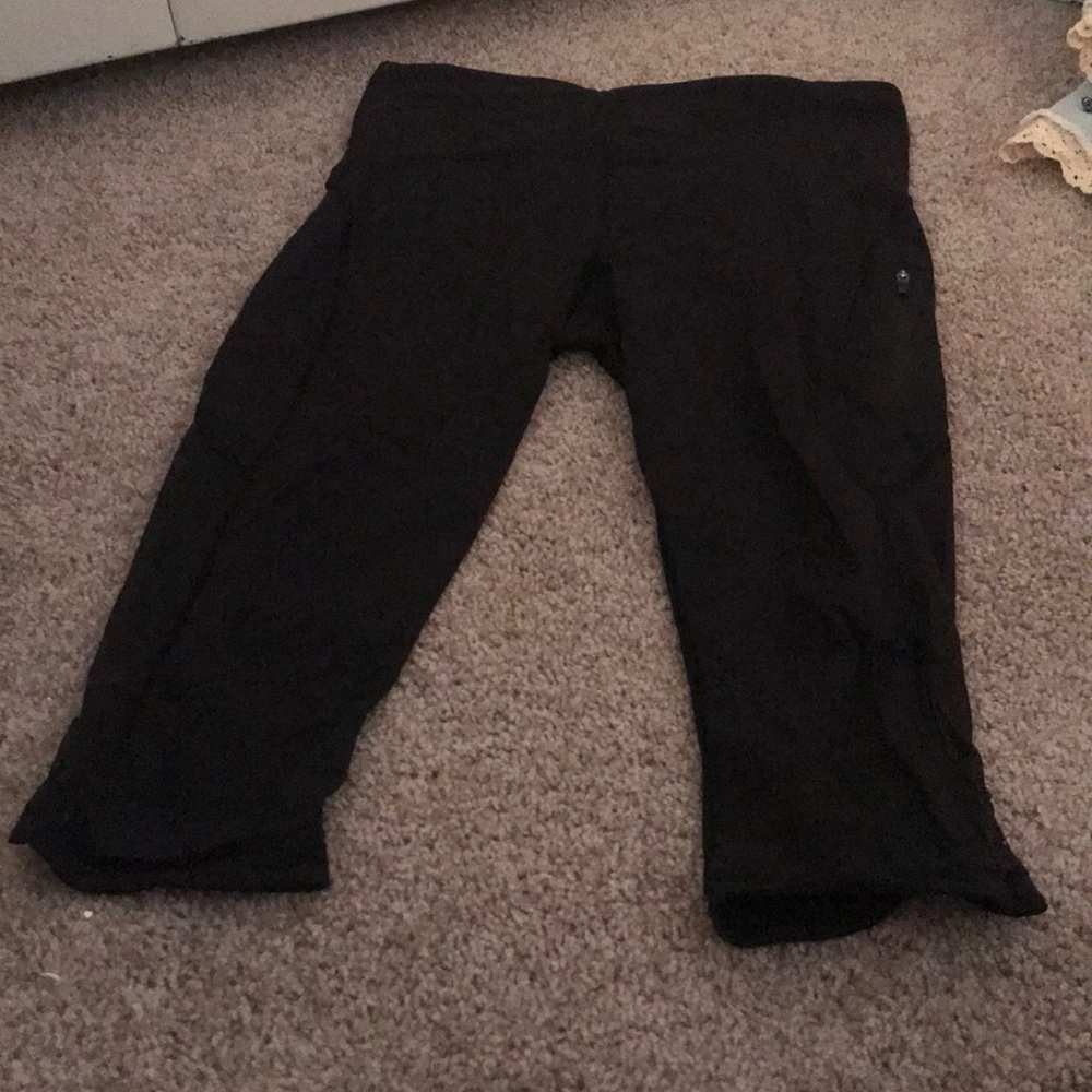 Lululemon leggings mesh panel on side